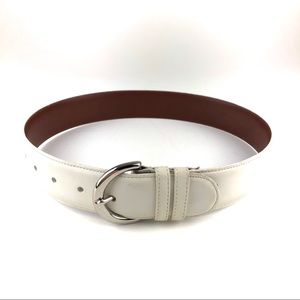 Vintage COACH Women’s White Leather Belt Petite
